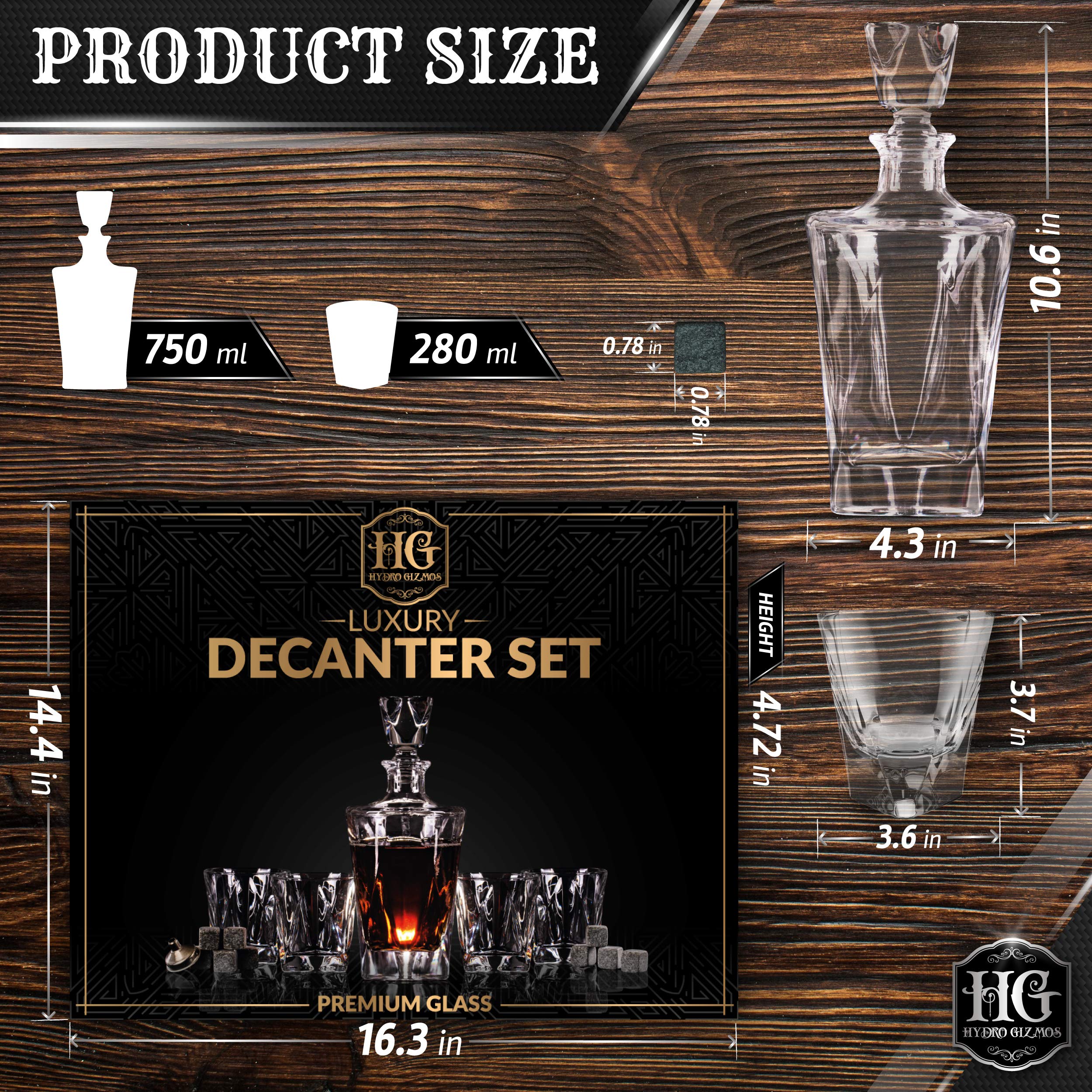 The Fashion - Whiskey Decanter Set