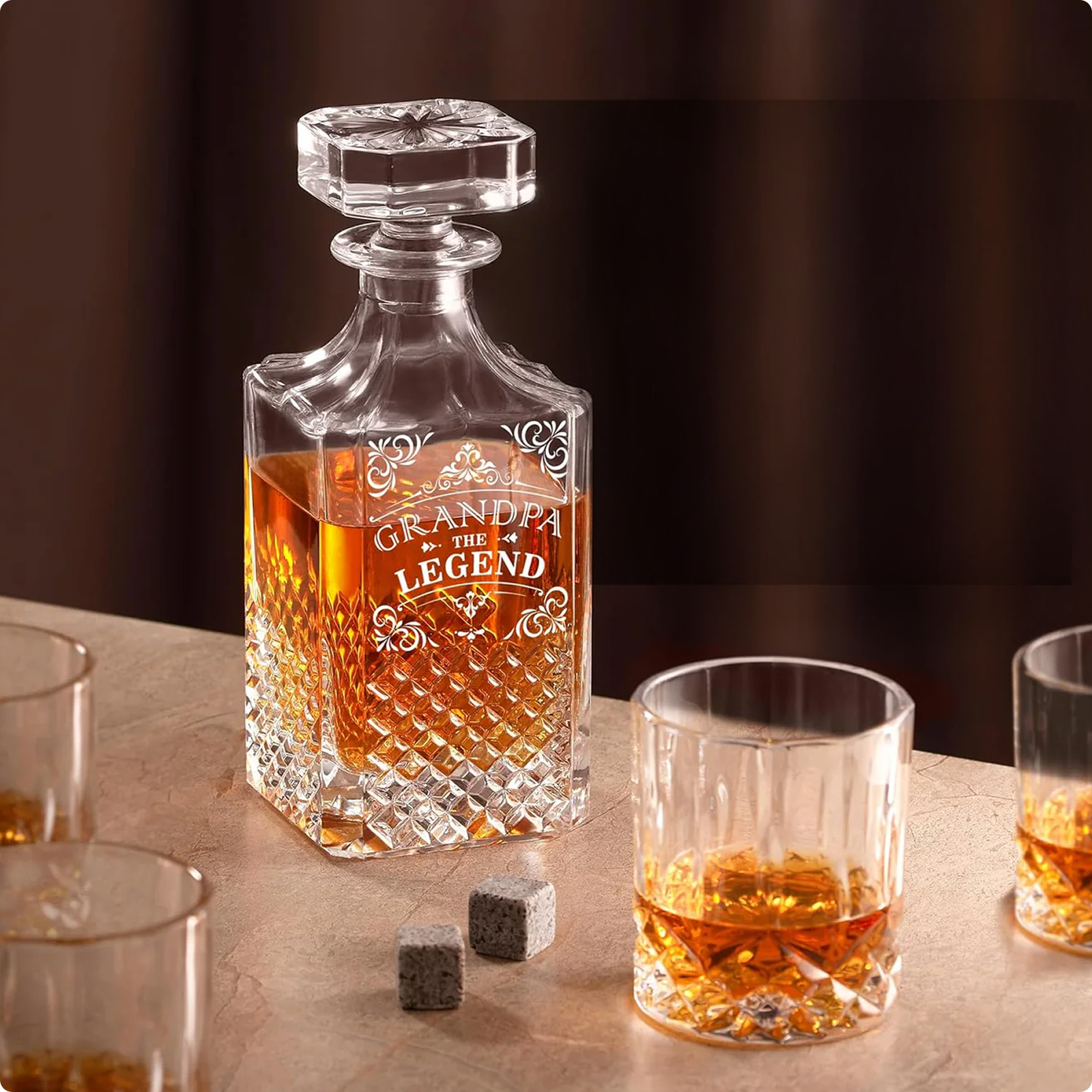 Luxury Engraved - Grandpa The Legend