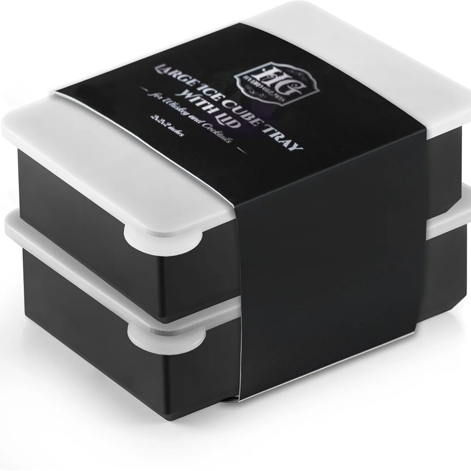 Large 2” Ice Cube Tray Set (Set of 2)