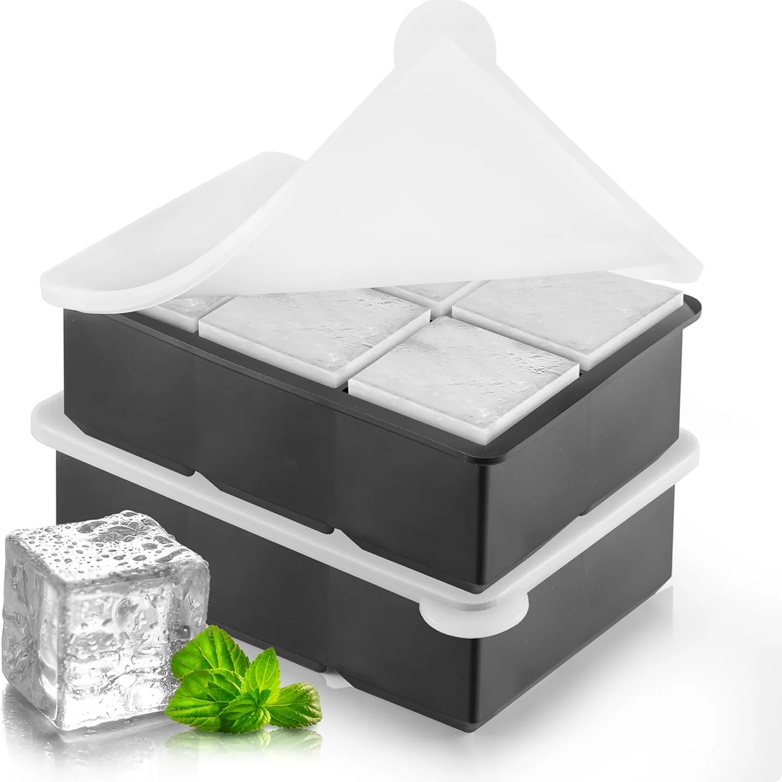 Large 2” Ice Cube Tray Set (Set of 2)