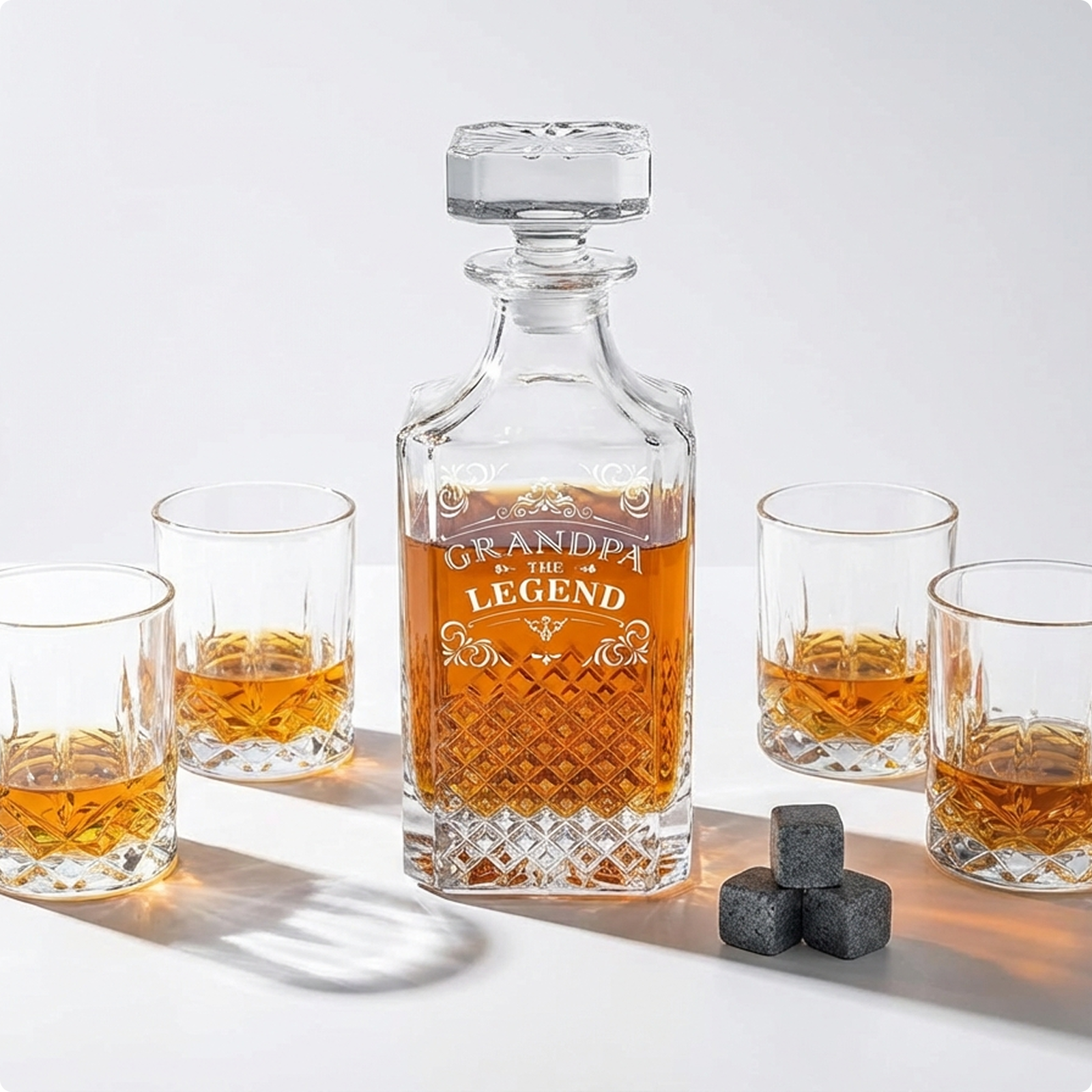 Grandpa The Legend | Engraved Decanter Set – Hydro Gizmos