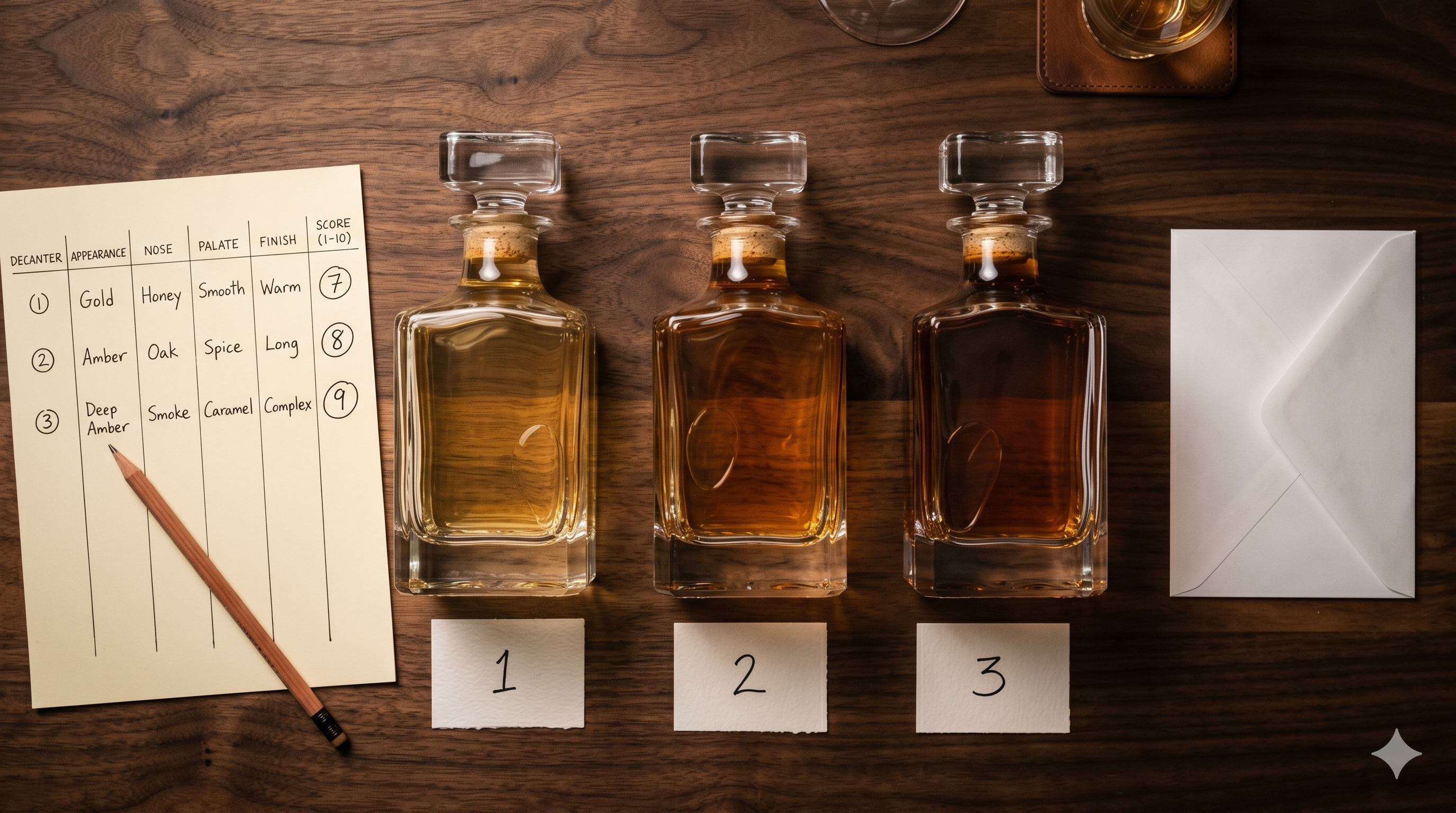 How to Do a Blind Whiskey Tasting at Home? The Setup, the Sheet, and What You'll Learn