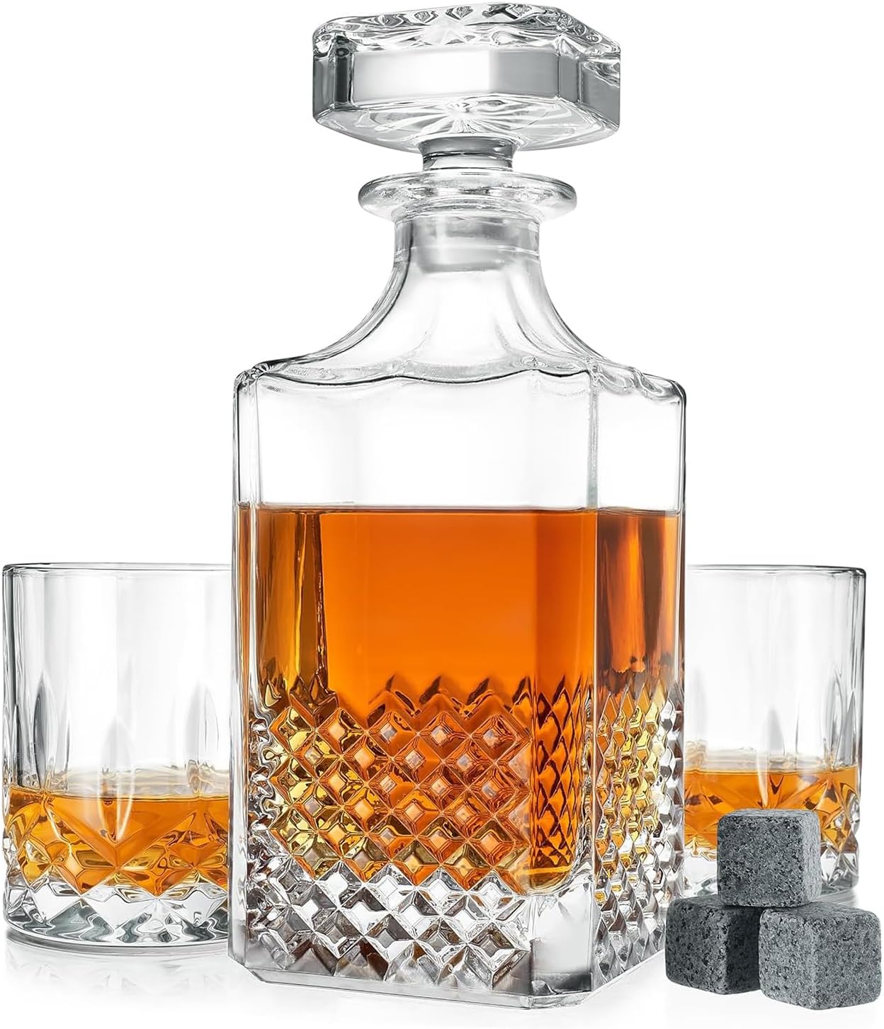 Luxury Engraved Whiskey Decanter Set - Grandpa The Legend