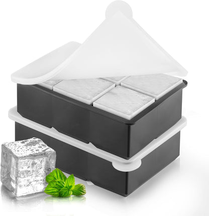 Big Ice Cubes Tray For Whiskey Glasses - set of 2