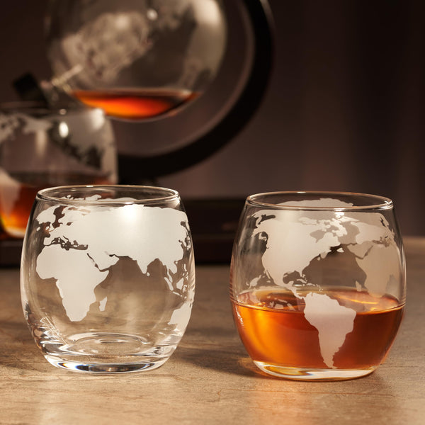 Whiskey Decanter Globe Set