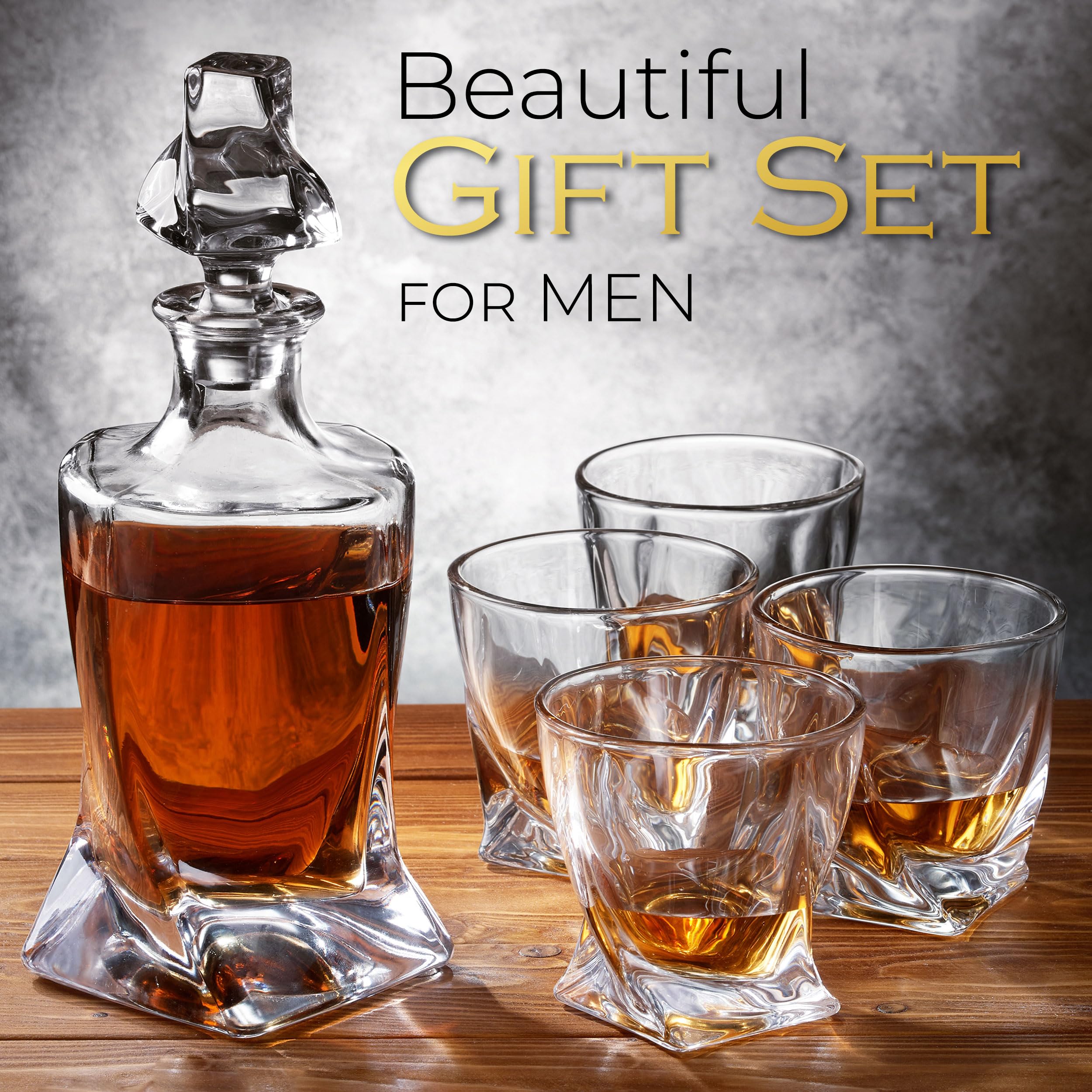 The  Twisted - Whiskey Decanter Set