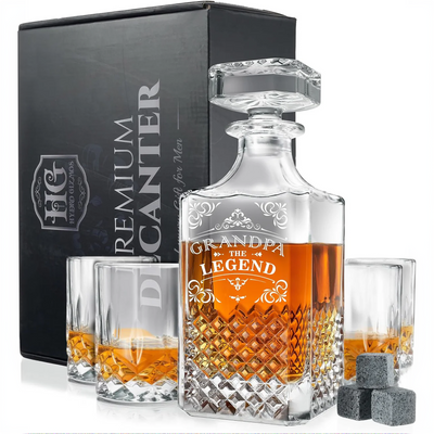 Luxury Engraved - Grandpa The Legend
