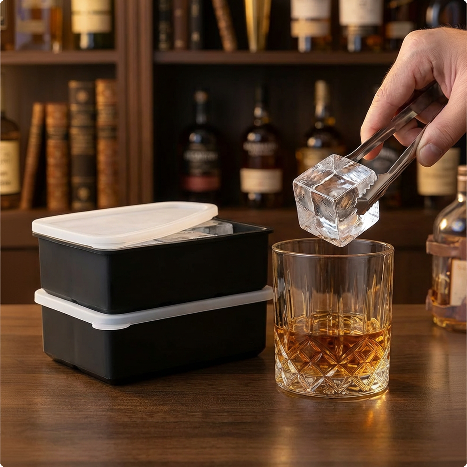 Large 2” Ice Cube Tray Set (Set of 2)