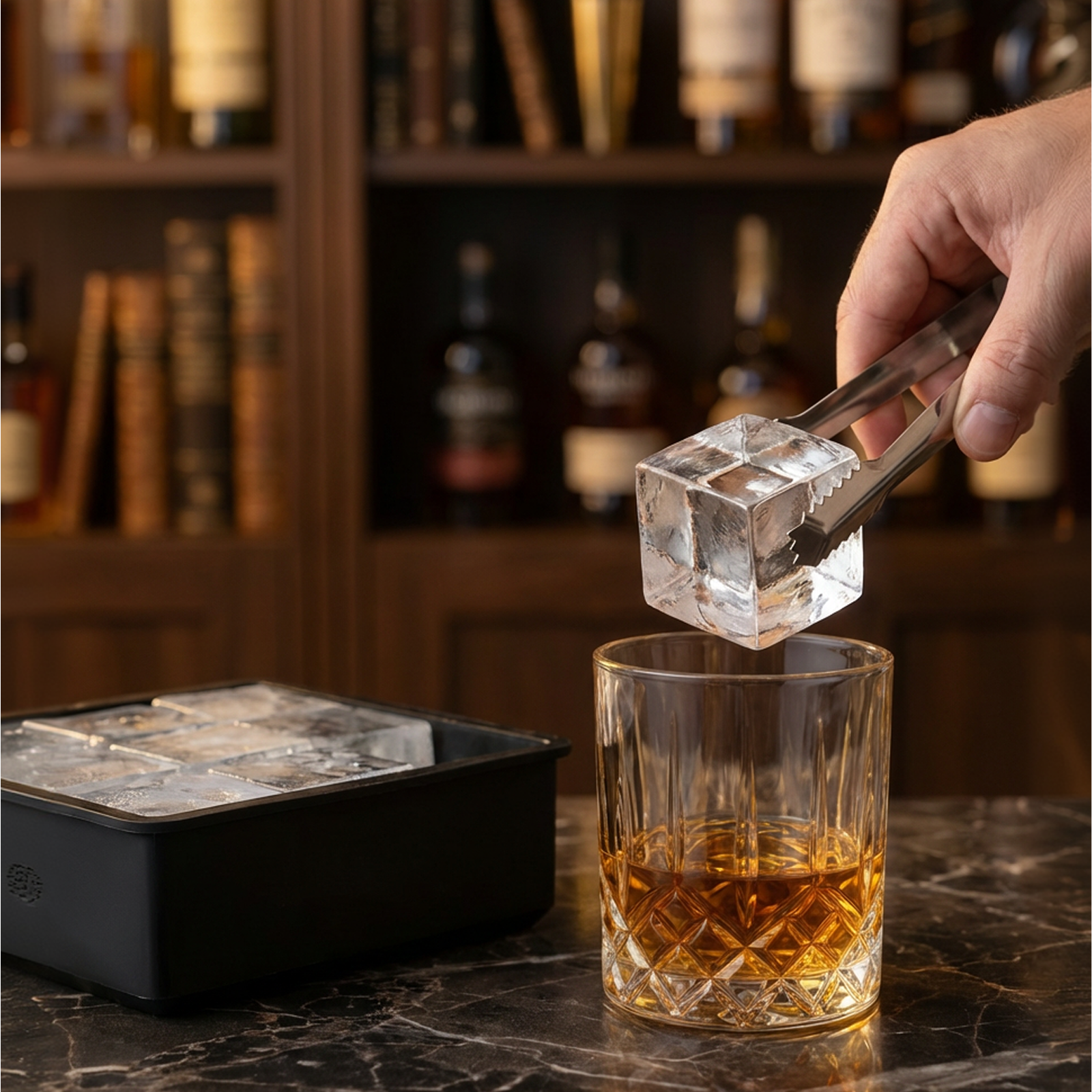 Big Ice Cubes Tray For Whiskey Glasses